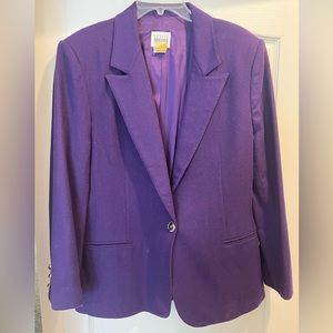 Purple 70% Wool Blazer